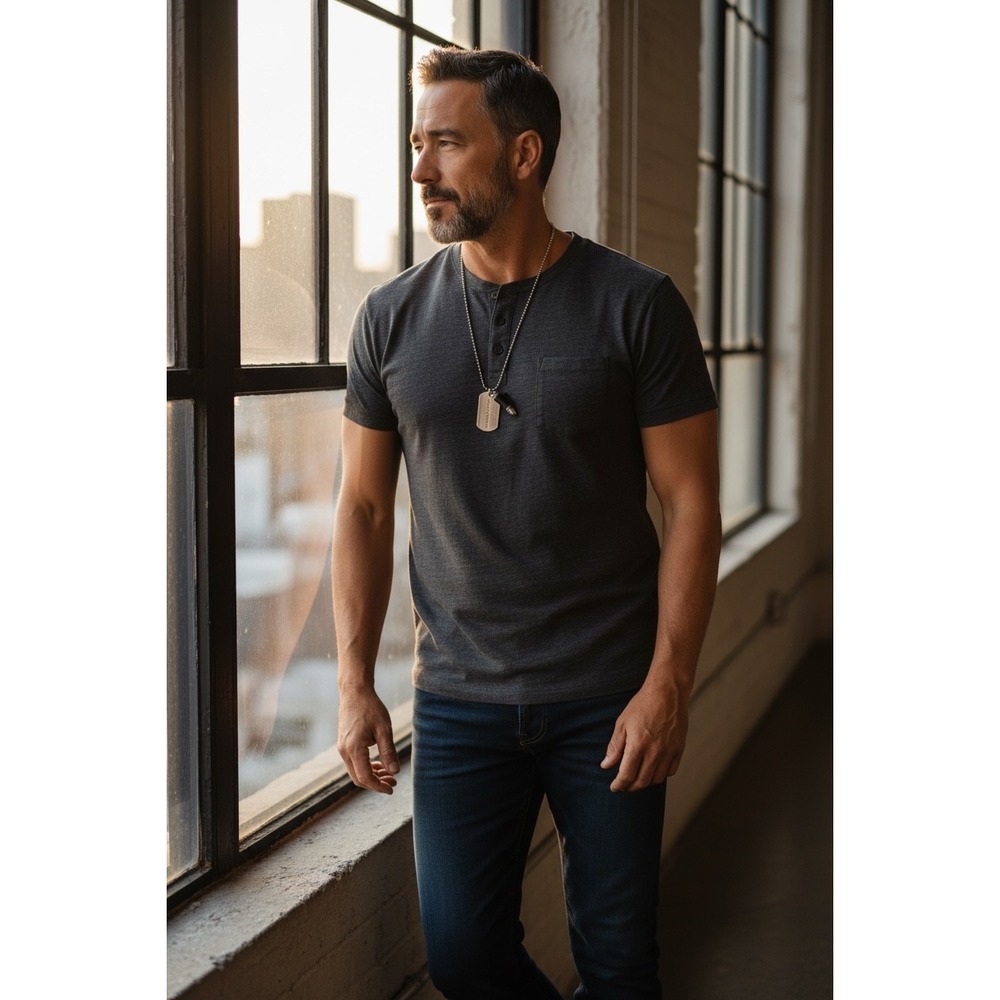 Paparazzi Because of the Brave Silver Dog Tag Bullet Necklace Mens Urban Jewelry